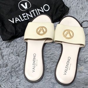 Valentino leather slides